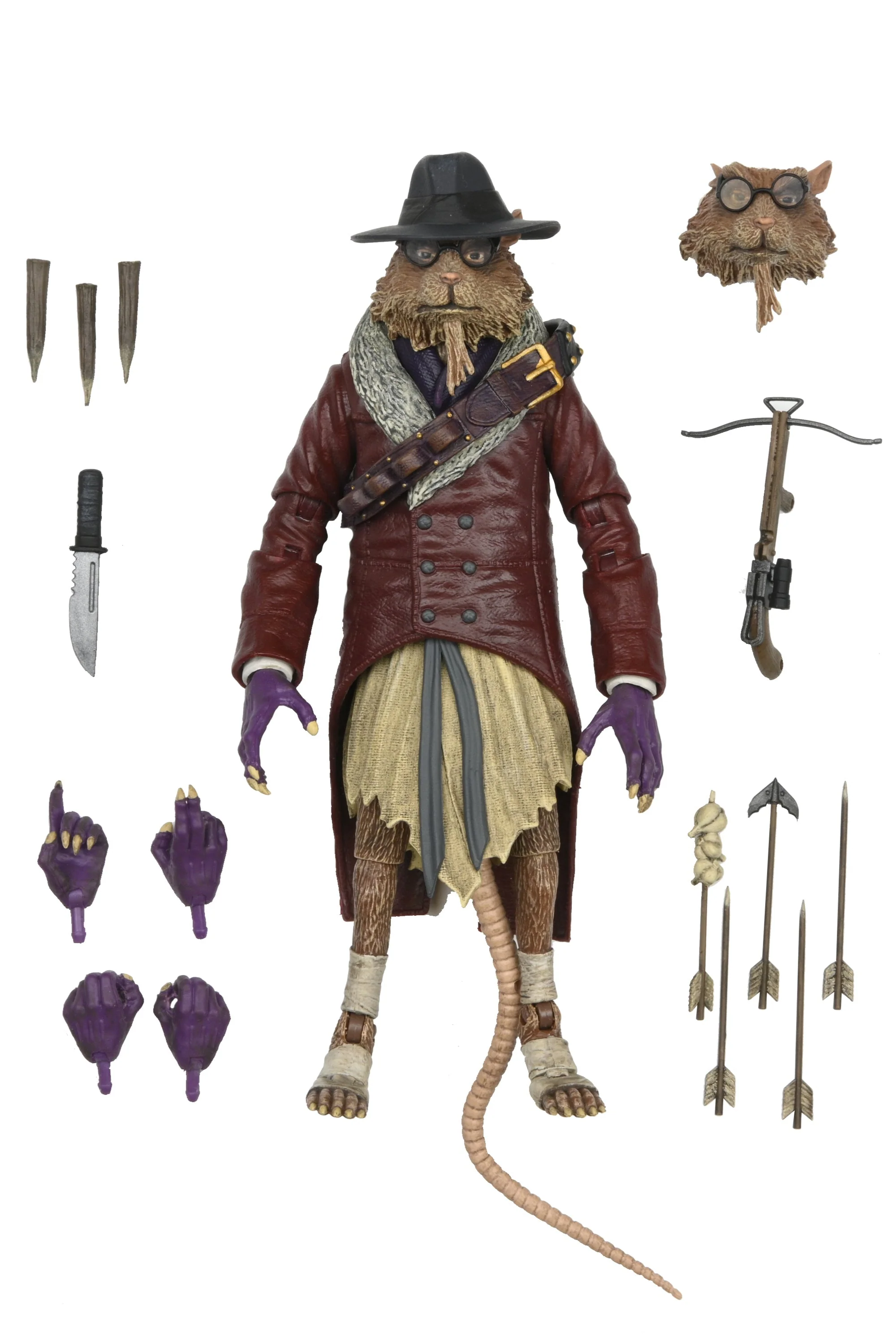 Universal Monsters x Teenage Mutant Ninja Turtles - 7ā Scale Action Figure - Splinter as Van Helsing - Image 10